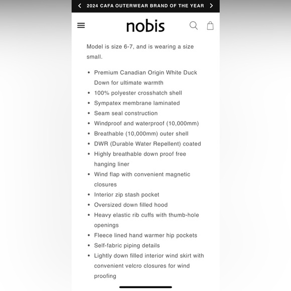 Kids Nobis winter jacket - Picture 5 of 6